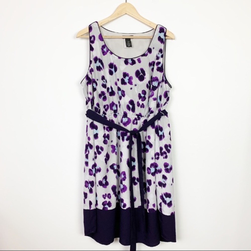 Lane Bryant 18/20 Purple/Gray Animal Print Dress